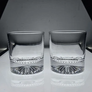 Godinger Shannon Ireland Crystal Double Old Fashioned Whiskey Glasses Set Of 2 - Picture 1 of 7