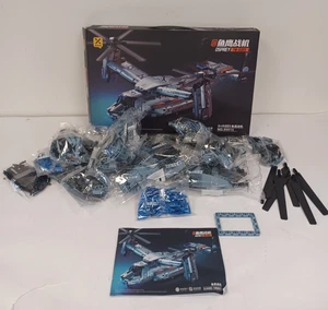 Aircraft Model Plane Building Blocks for V-22 Osprey Helicopter In Box G25 W355 - Picture 1 of 16