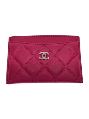 CHANEL Tarjetero Cuero Rosa Mujer Usado Foto 1 de 3