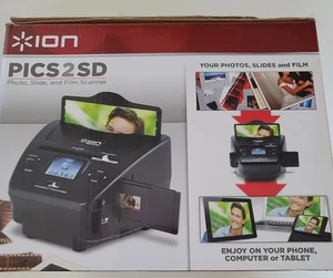 ION Audio Pics 2 SD Photo, Slide & Film Scanner Used w/ box no paperwork - Picture 1 of 13