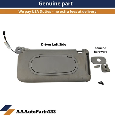 05-10 Chevrolet Malibu Pontiac G6 Parasol Parasol Parasol Conductor Izquierdo OEM Gris Foto 1 de 4