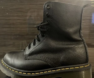 Dr Martens For Life Boots 13512 Lace Up Black Leather 6 Men 8 Women - Picture 1 of 6