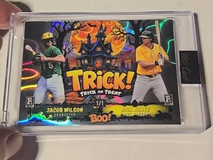 2025 Wildcard Haunted Hits Jacob Wilson/Nick Kurtz Boo! 1/1 Lava Trick Or Treat! - Picture 1 of 5