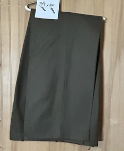 Monsieur by Givenchy Medium Brown Wool Dress Pleated Trousers 34 x 30 - Picture 1 of 5