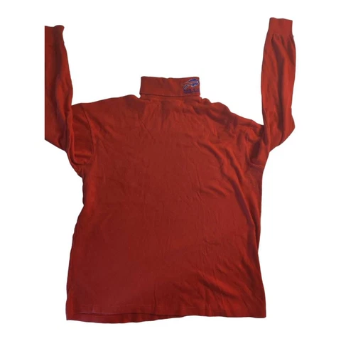 Buffalo Bills NFL Pro Shop Men Turtleneck Sweater Red Football Cotton XL Cover