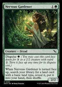 MTG-NM-Murders at Karlov Manor-Nervous Gardener-0169 - Picture 1 of 1