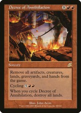 FOIL Decree of Annihilation - Magic: the Gathering - MTG  - Scourge- OBF - MP