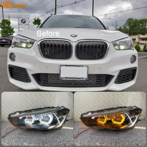 For BMW X1 F48 2015 - 2019 Concept M4 Iconic Style LED Angel Eyes Kit Halo Rings - Picture 1 of 34