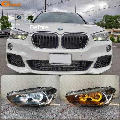 Para BMW X1 F48 2015-2019 Concept M4 Estilo Icónico LED Ojos de Ángel Kit Anillos Halo Foto 1 de 4