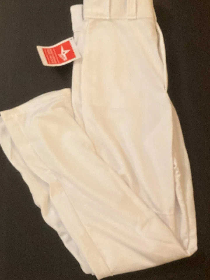 Pantalones blancos de béisbol/softbol ALL STAR SPORTS ~ Talla AS ~ ¡NUEVOS CON ETIQUETAS! Foto 1 de 1