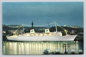Swedish American Line Gothenburg Direct New York Postcard - Picture 1 of 2