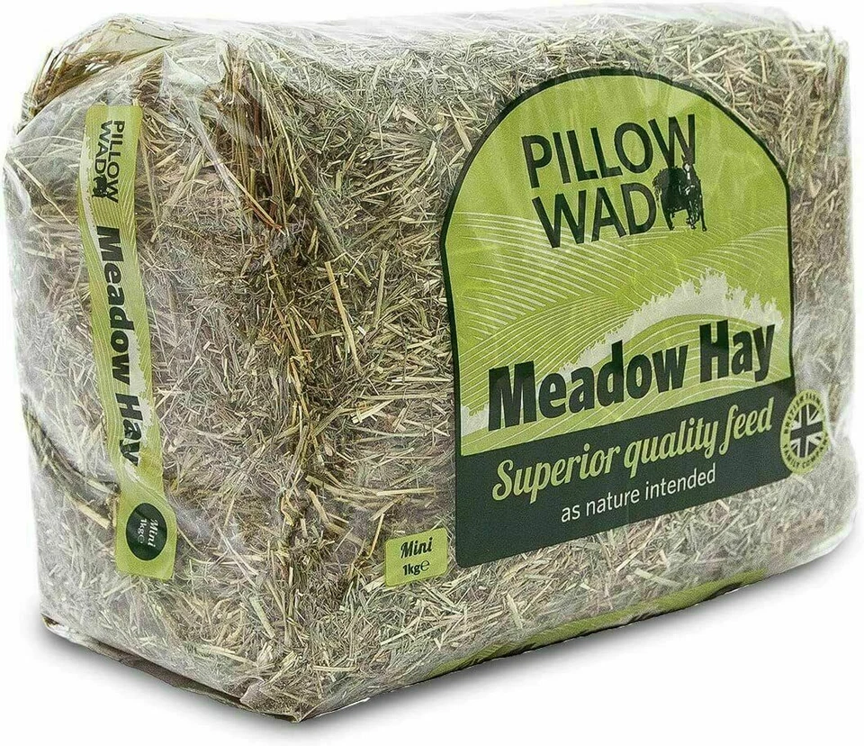 Pillow Wad Meadow Hay Quality Dried Grass Small Animal Pet Natural Bedding 6x1kg