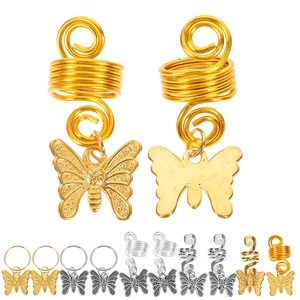 60pcs braid jewelry for hair Butterfly Hair Jewelries Women Dreadlocks - Picture 1 of 12