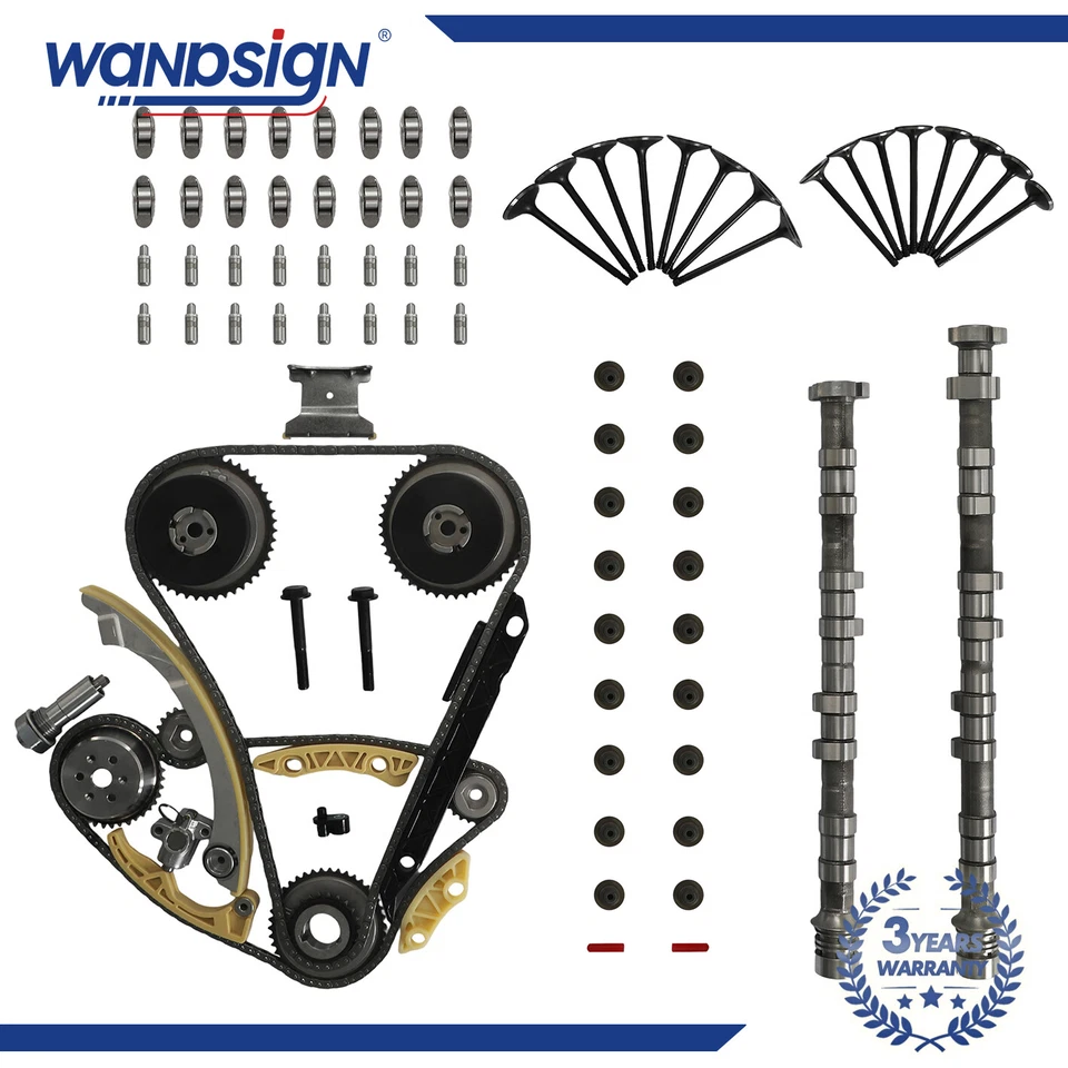 Camshaft Lifters Rockers Arm Timing Chain Kit For Chevy GMC Buick 2.4L DOHC - Image 1 of 4