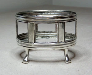 ANTIQUE ENGLISH MUSTARD SALT CONDIMENT POT COOPER BROTHERS SHEFFIELD 1922 - Picture 1 of 7