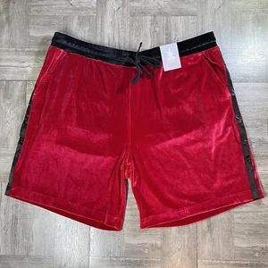 Chubbies Mens Velvet Lounge Shorts Size 2XL XXL Drawstring Red / Black New NWT - Picture 1 of 12