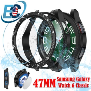 For Samsung Galaxy Watch 6 Classic 47mm Screen Protector Hard PC Full Cover Case - Picture 1 of 8