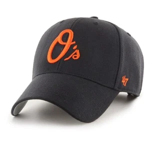 47 MVP Baltimore Orioles Strapback Black Orange Cap Hat - Picture 1 of 2