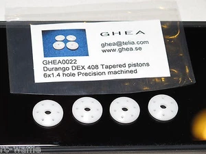 GHEA 0022 DURANGO DEX408/DNX408 SHOCK PRO PISTONS 6X1.4 HOLE PRECISION TAPERED - Picture 1 of 1