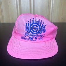 VTG Chicago Cubs 1990 All Star Game Trucker Hat MLB Baseball Gatorade SnapBack