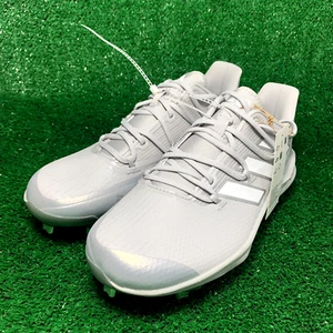 adidas Adizero Afterburner 8 Grey Metal Baseball Cleats H00979 Men’s Size 7.5 US - Picture 1 of 8