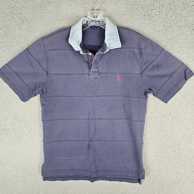 Polo Ralph Lauren Polo Shirt Mens Medium Blue Golf Performance Denim Color Rugby - Image 1 of 4
