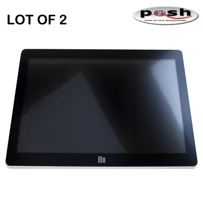 LOT OF 2- NEW ELO ET1502L-2UWC-1-WH-NS-G-RVZK 15-inch Touchscreen Monitor- White - Image 1 of 4