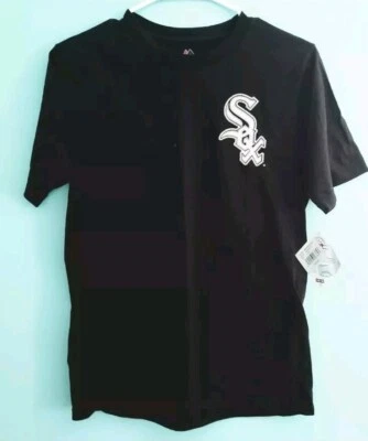 Youth Chicago White Sox Black Jersey T-Shirt Eloy Jimenez Boy S-M - Image 1 of 4
