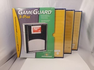 GAME GUARD 3 EMPTY N64 CASES FOR CARTRIDGE, MEMORY CARD & MANUAL NINTENDO 64