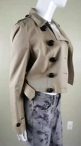 Burberry Cotton Belted Jacket 48 , ITALY - Picture 1 of 9