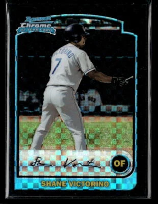 Bowman Chrome #319 2003 Shane Victorino X-Fractors novato Foto 1 de 2