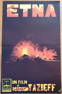 ETNA haroun tazieff affiche cinema originale 40x60 cm '76 volcan docu - Picture 1 of 1