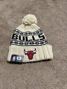 Ultra Game Chicago Bulls Bommelstrick Unisex Beanie Einheitsgröße Brandneu - Bild 1 von 4