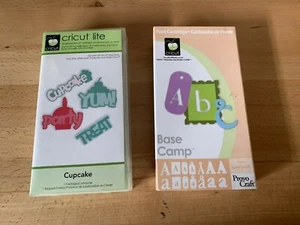 Cricut Cartridge Base Camp & cupcake lot LINKED - Picture 1 of 2