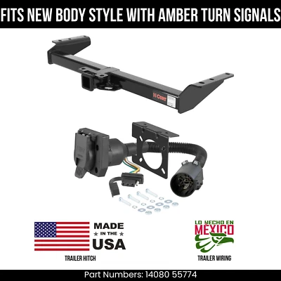 Enganche de remolque GMC Yukon 2000 con cableado de 7 pines apto para carrocería nueva estilo curva 10 k 2" Foto 1 de 3