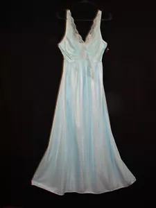 Vintage Vandemere Blue Nightgown Full Circle 76 inch Diameter size Small - Picture 1 of 7