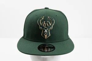 New Era 9FIFTY Milwaukee Bucks NBA Snapback Hat Cap Green Grey Underbrim OSFM - Picture 1 of 6