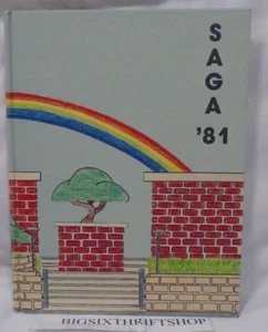 1981 Rowland High School SAGA Yearbook Rowland Heights, California RHS Raiders - Picture 1 of 1