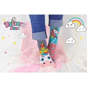 United Oddsocks Girls Novelty Unicorn Daze Socks - Size 12-5.5- Perfect For Kids - Picture 1 of 2