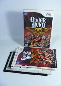 GUITAR HERO AEROSMITH para Nintendo Wii juego versión UE con embalaje original e instrucciones - Imagen 1 de 4