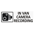 5 x In VAN Camera Recording-Internal Stickers-CCTV,Camera,Courier,Transit,Safety