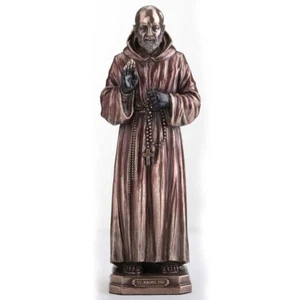 SAINT PIO OF PIETRELCINA (PADRE PIO) HOME DECOR FIGURE - Picture 1 of 4