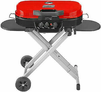 Coleman RoadTrip 285 Portable Stand-Up Propane Grill - Red