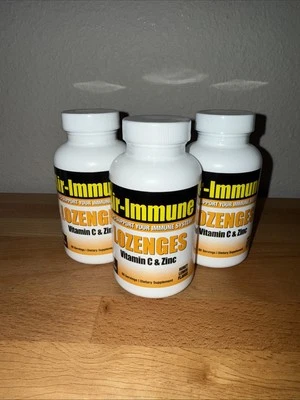 3 X воздуха иммунный витамин C и цинк пастилки 60 штук - новый - срок годности 6/2026 - Изображение 1 из 4