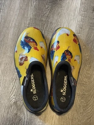 Sloggers Mujer Talla 6, Estampado Pollo Amarillo, Perfecto Para Jardinería Exterior  Foto 1 de 4