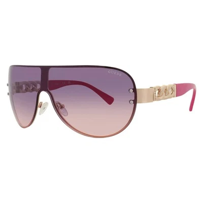 Gafas de sol Guess Factory borgoña con escudo espejo para dama GO00037 32U 00 Foto 1 de 4