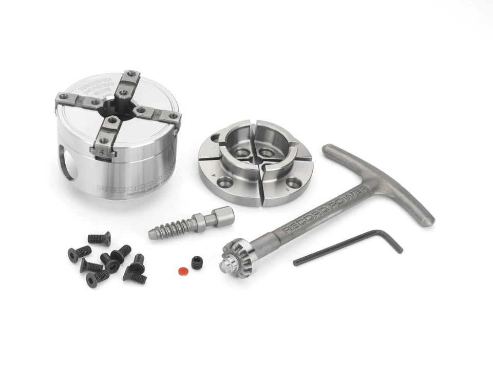 Record Power 60003 SC2 2.5" Mini Chuck Kit With 1" x 8 TPI Direct Thread