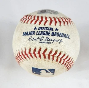 2023 Reds Nationals Game Used Baseball Ashcraft Smith FO Joey Meneses Single - Picture 1 of 3