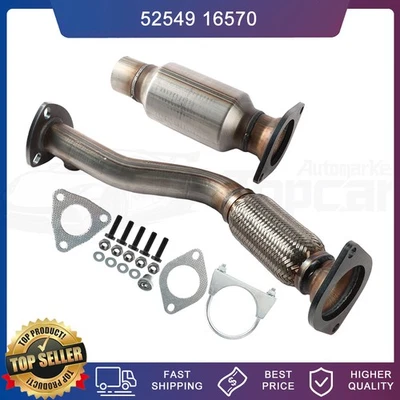 Front Flex Pipe Rear Catalytic For 2008-2010 Chevrolet Malibu /Aura 08-09 2.4L Foto 1 de 4