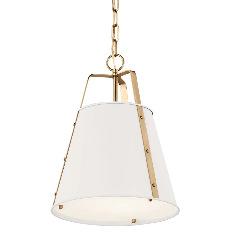 Kichler 52710 Etcher 13"W Pendant - White - Image 1 of 4